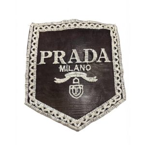 اپلیکه PRADA مشکی ترک طرح جیب